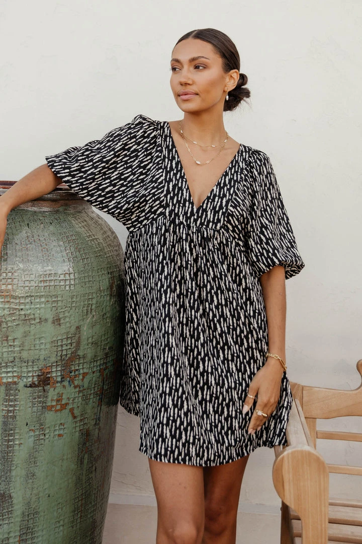 MILLIBON POLYMOND DK INC Alena Mini Dress In Black Dresses 6 MILLIBON POLYMOND DK INC Alena Mini Dress In Black Dresses