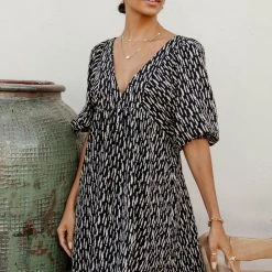 MILLIBON POLYMOND DK INC Alena Mini Dress In Black Dresses 10 MILLIBON POLYMOND DK INC Alena Mini Dress In Black Dresses