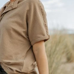 WELLMADE INC Tops Gregor Striped Top