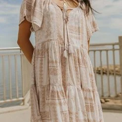 MILLIBON POLYMOND DK INC Sienna Floral Dress In Charcoal - FINAL SALE