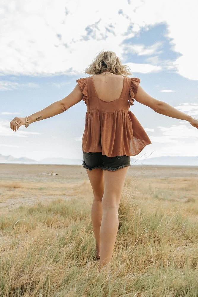 MILLIBON POLYMOND DK INC Milo Blouse In Camel - FINAL SALE Tops 5 MILLIBON POLYMOND DK INC Milo Blouse In Camel - FINAL SALE Tops