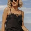 Storia Cosette Lace Camisole In Black - FINAL SALE Tops