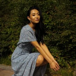 LAKE FLOWER FASHION New Arrivals Eliza Midi Dress