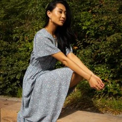 LAKE FLOWER FASHION New Arrivals Eliza Midi Dress