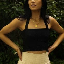 Mustard Seed Kambrie Top In Black