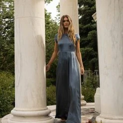 WORUI Lucille Maxi Dress In Slate