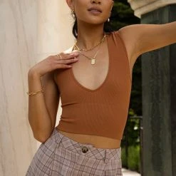 DYNAMIC FASHION Solange Tank In Orange