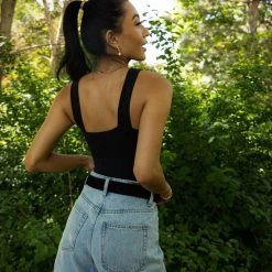 DYNAMIC FASHION Sara Ribbed Tank In Black