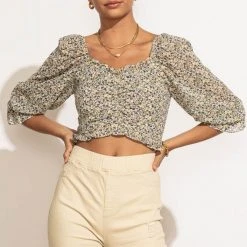 DRESS FORUM Courtney Cropped Top