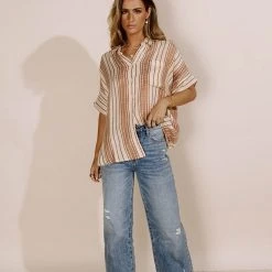 EN CREME Antonia Top In Camel