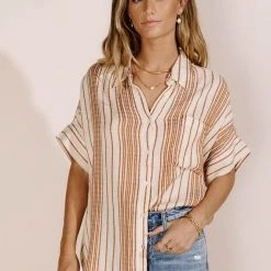EN CREME Antonia Top In Camel