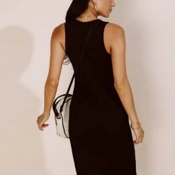 FINAL TOUCH COLLECTION Dresses Hachi Sleeveless Midi Dress In Black