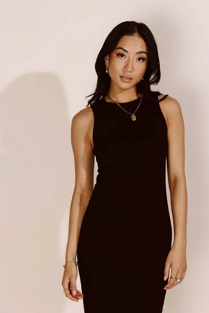 FINAL TOUCH COLLECTION Dresses Hachi Sleeveless Midi Dress In Black 7 FINAL TOUCH COLLECTION Dresses Hachi Sleeveless Midi Dress In Black