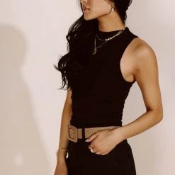 FINAL TOUCH COLLECTION New Arrivals Alexis Tank In Black