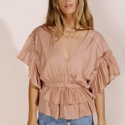 Mustard Seed Ariadne Blouse In Rose New Arrivals
