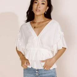 Mustard Seed Ariadne Blouse In Cream