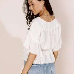 Mustard Seed Ariadne Blouse In Cream