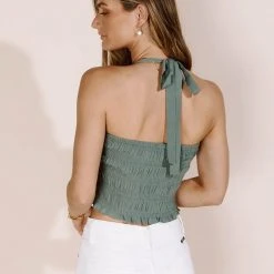 Mustard Seed New Arrivals Kambrie Top In Teal