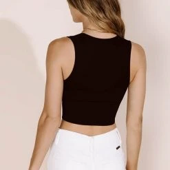 DYNAMIC FASHION Solange Tank In Black Tops