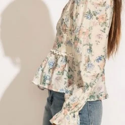 BLU PEPPER Fay Floral Blouse