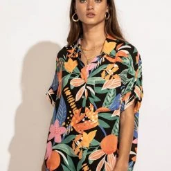 EN CREME Tops Carley Button Down Top