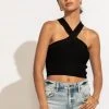 DREAMERS BY DEBUT Daylin Cropped Tank Top In Black 1 DREAMERS BY DEBUT Daylin Cropped Tank Top In Black