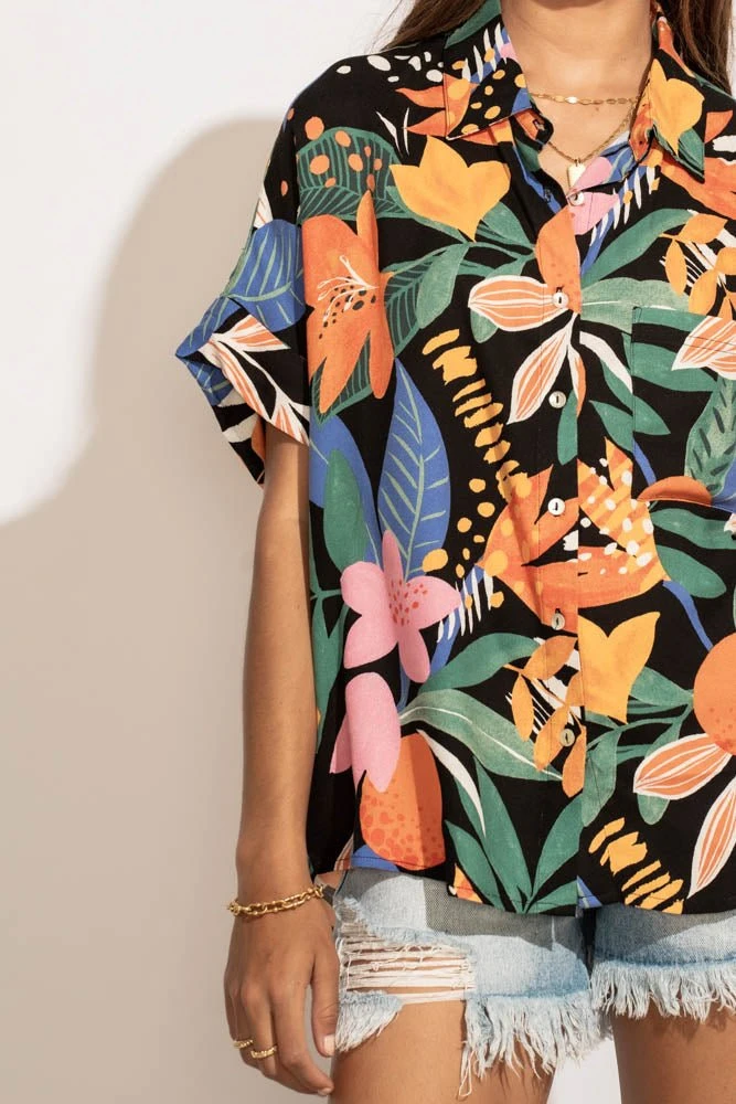 EN CREME Tops Carley Button Down Top 3 EN CREME Tops Carley Button Down Top