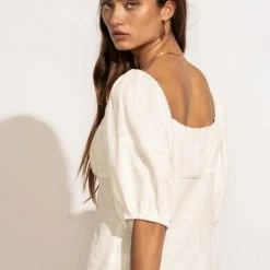 AEMI AND CO Delani Blouse In White