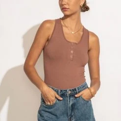 DYNAMIC FASHION Luisa Bodysuit In Rust New Arrivals