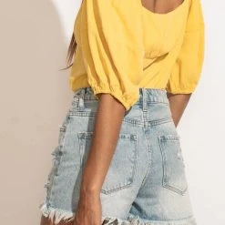 AEMI AND CO New Arrivals Delani Blouse In Yellow 25 AEMI AND CO New Arrivals Delani Blouse In Yellow