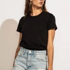 WORUI Mckenna Tee Shirt In Black New Arrivals 23 WORUI Mckenna Tee Shirt In Black New Arrivals