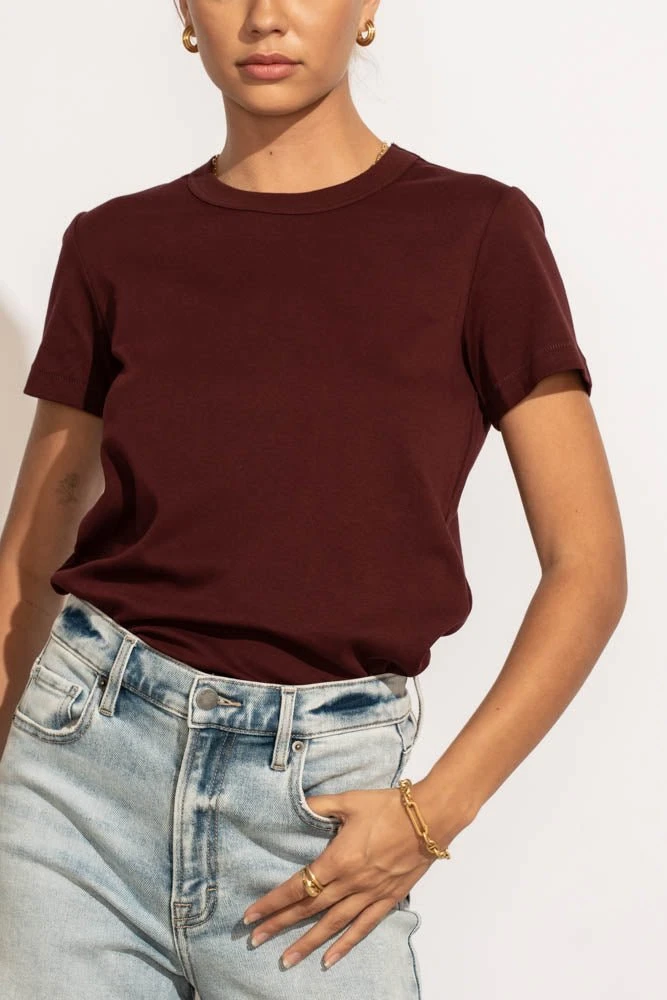 WORUI Mckenna Tee Shirt In Maroon New Arrivals 6 WORUI Mckenna Tee Shirt In Maroon New Arrivals