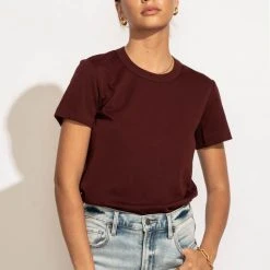 WORUI Mckenna Tee Shirt In Maroon New Arrivals 22 WORUI Mckenna Tee Shirt In Maroon New Arrivals