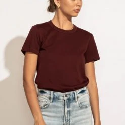 WORUI Mckenna Tee Shirt In Maroon New Arrivals 23 WORUI Mckenna Tee Shirt In Maroon New Arrivals