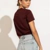 WORUI Mckenna Tee Shirt In Maroon New Arrivals 2 WORUI Mckenna Tee Shirt In Maroon New Arrivals