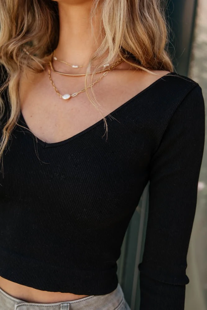 DYNAMIC FASHION Annika Ribbed Top In Black New Arrivals 5 DYNAMIC FASHION Annika Ribbed Top In Black New Arrivals