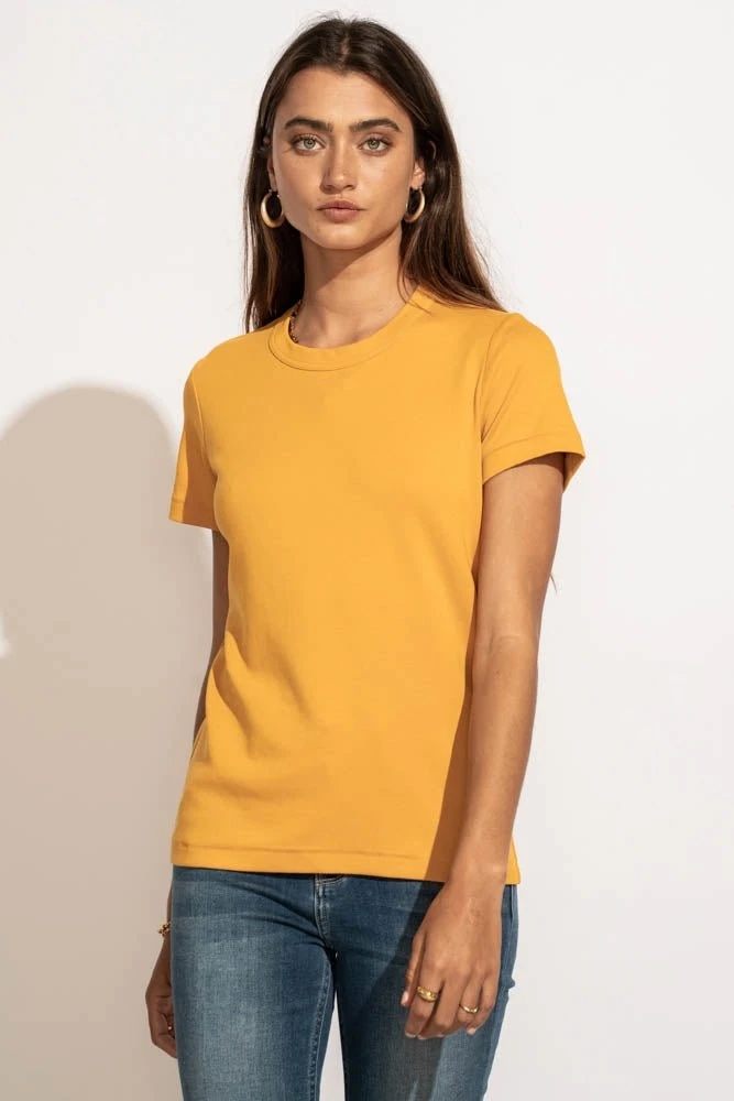 WORUI Mckenna Tee Shirt In Mustard 5 WORUI Mckenna Tee Shirt In Mustard