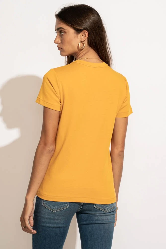 WORUI Mckenna Tee Shirt In Mustard 7 WORUI Mckenna Tee Shirt In Mustard