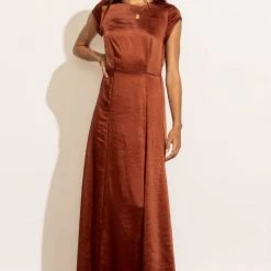 WORUI Lucille Maxi Dress In Emerald New Arrivals