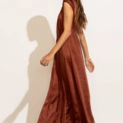 WORUI Lucille Maxi Dress In Rust 13 WORUI Lucille Maxi Dress In Rust