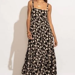 MILLIBON POLYMOND DK INC Berenice Midi Dress In Black Dresses 10 MILLIBON POLYMOND DK INC Berenice Midi Dress In Black Dresses