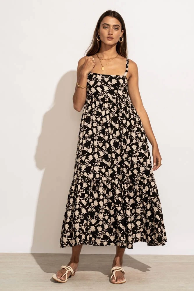 MILLIBON POLYMOND DK INC Berenice Midi Dress In Black Dresses 3 MILLIBON POLYMOND DK INC Berenice Midi Dress In Black Dresses