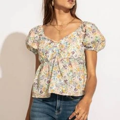 MILLIBON POLYMOND DK INC Alaina Peplum Top