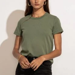 WORUI New Arrivals Mckenna Tee Shirt In Green