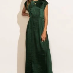 WORUI Lucille Maxi Dress In Emerald New Arrivals