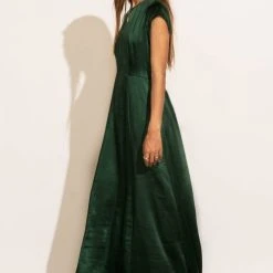 WORUI Lucille Maxi Dress In Emerald New Arrivals
