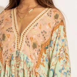 AaKaa Aisha Floral Maxi Dress