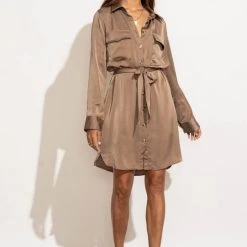 ILLA ILLA Destri Mini Dress In Mocha