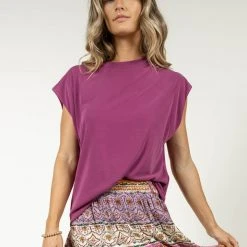 LIME N CHILI Raleigh Top In Magenta