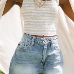 ENDLESS BLU Kendra Cropped Tank - FINAL SALE Tees & Tanks